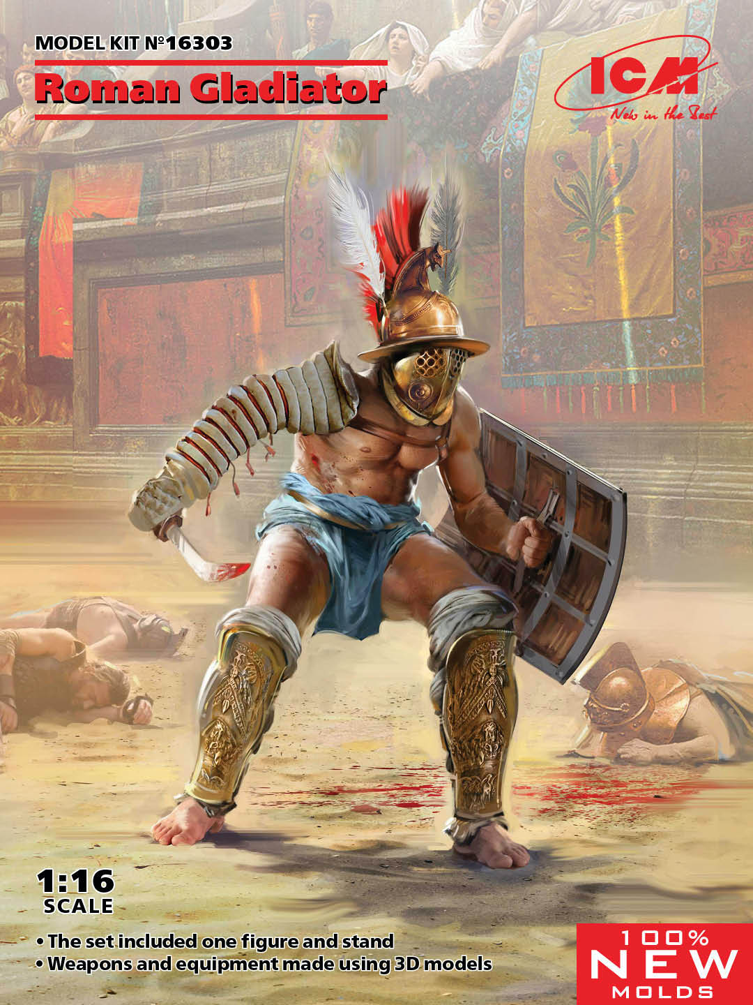 ICM 16303 1:16 Roman Gladiator