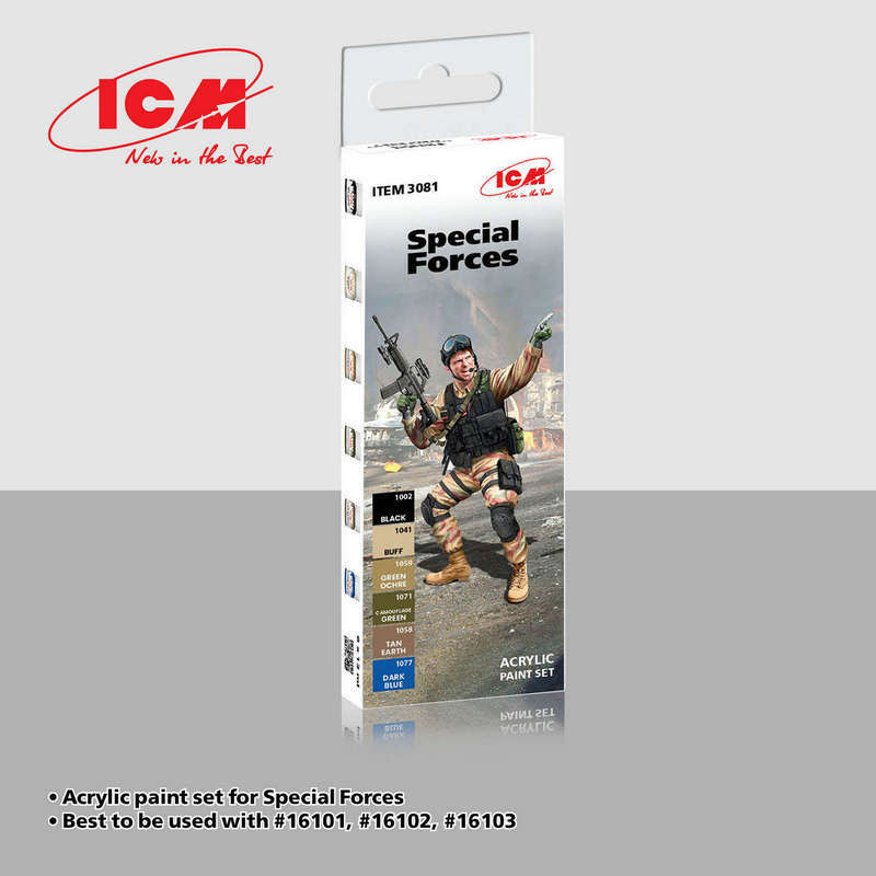 ICM UA 3081 - Special Forces Acrylic Paint Set