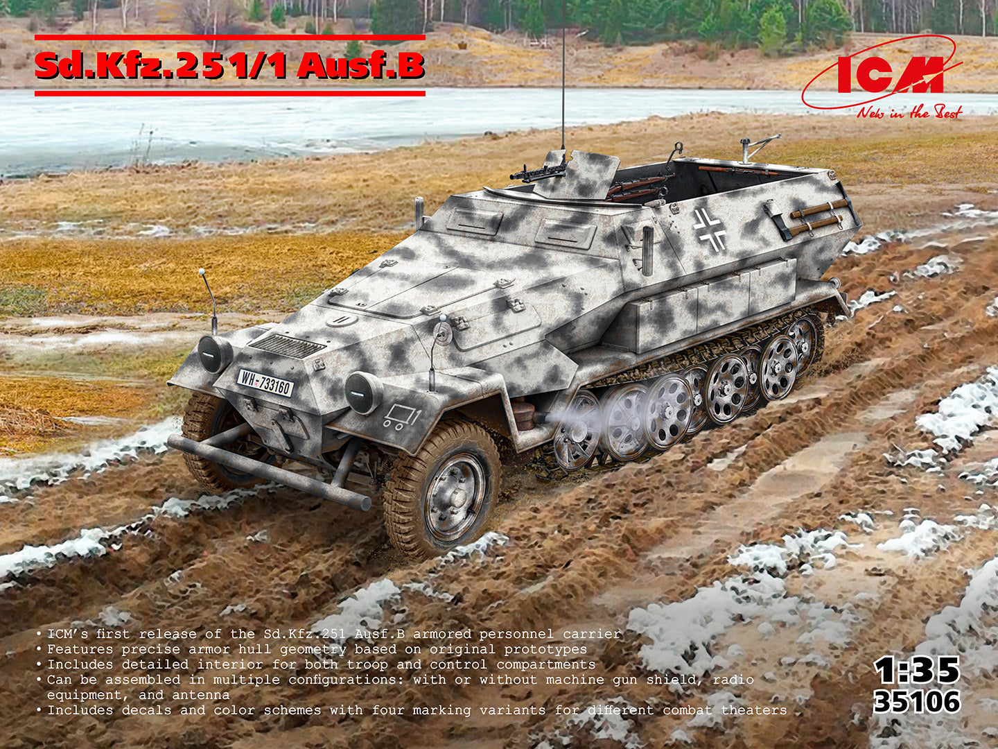 ICM UK 35106 1:35 Sd.Kfz.251/1 Ausf.B