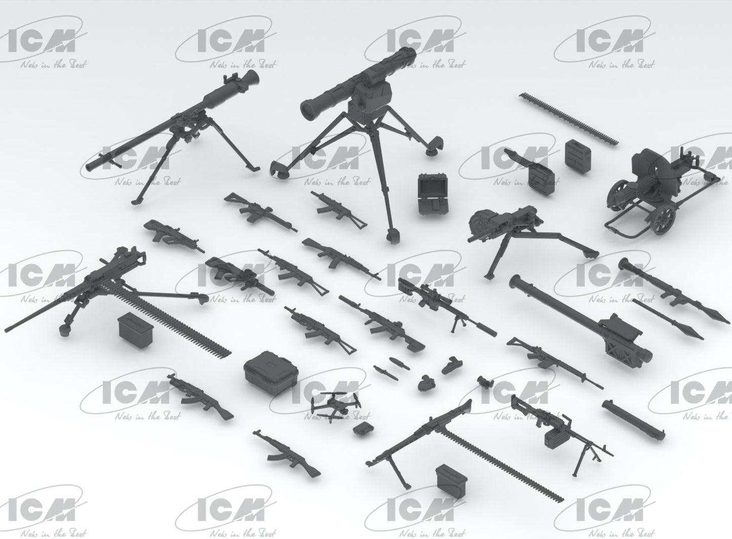 ICM 35749 1:35 Infantry weapons and chevrons of the Armed Forces of Ukraine