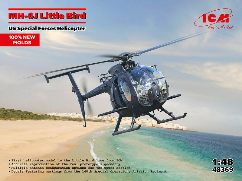 ICM 48369 1:48 Boeing MH-6J Little Bird US Special Forces Helicopter