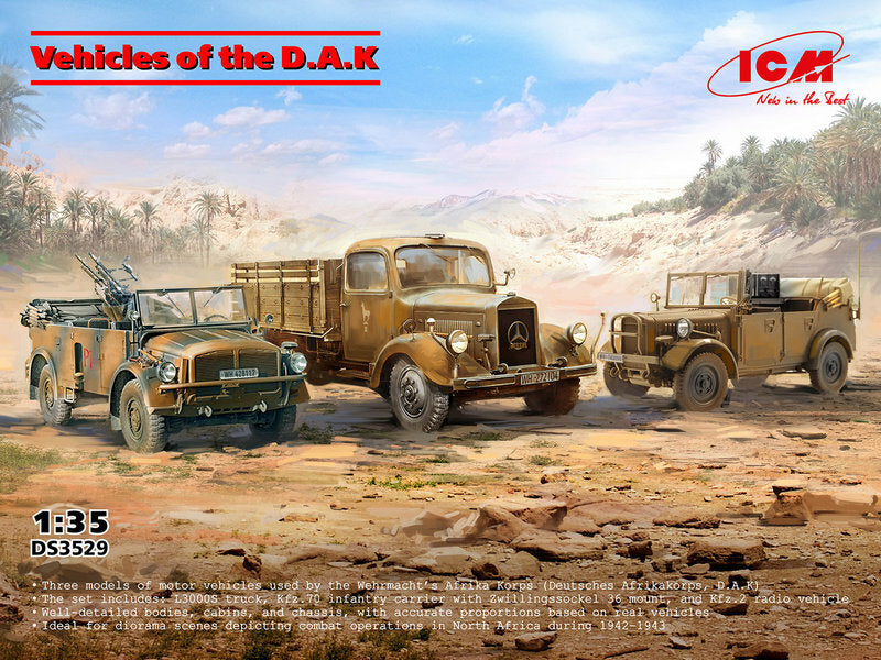 ICM UK DS3529 1:35 Vehicles of the D.A.K
