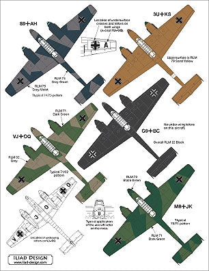 Iliad Design ILD48016A 1:48 Messerschmitt Bf-110D/Bf-110E decals