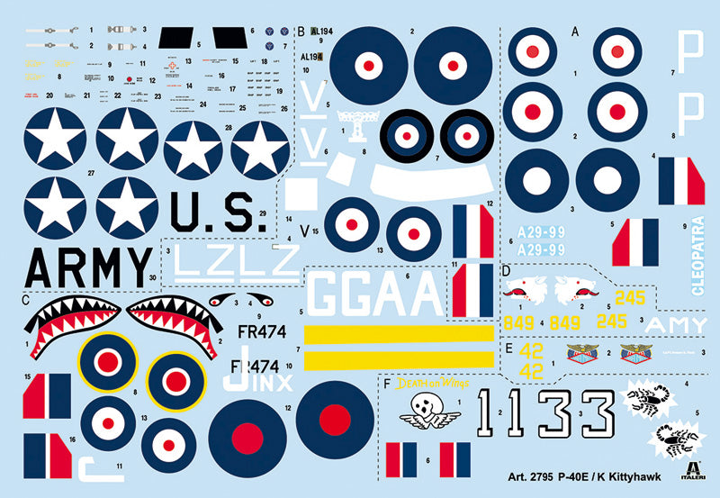Italeri 2795 1:48 Curtiss P-40E/K Kittyhawk RAF