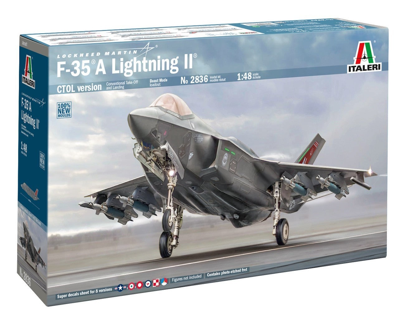 Italeri 2836 1:48 Lockheed-Martin F-35A Lightning II New Tooling in 2025