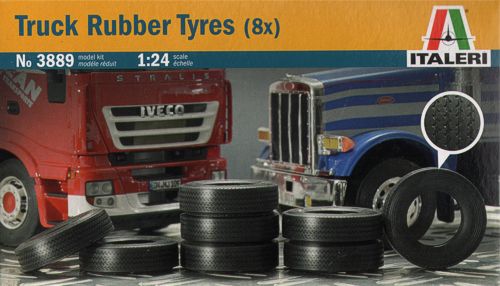 Italeri 3889 1:24 Truck Rubber Tyres x 8