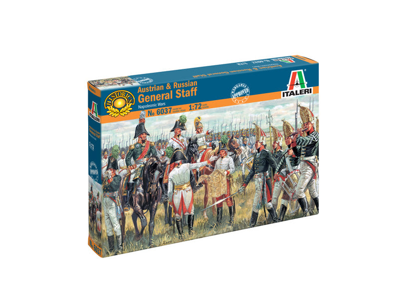 Italeri 6037 1:72 Napoleonic Wars Austrian and Russian Allied General Staff