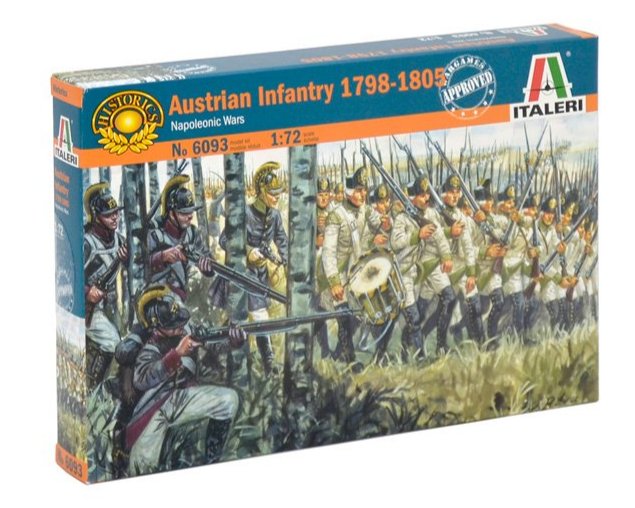 Italeri 6093 1:72 Napoleonic Wars Austrian Inantry 1800-05
