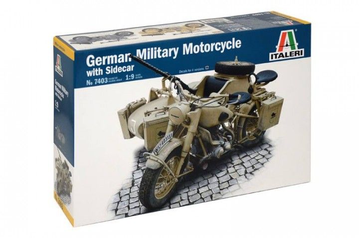 Italeri 7403 1:9 BMW R75 Motorcycle with Sidecar