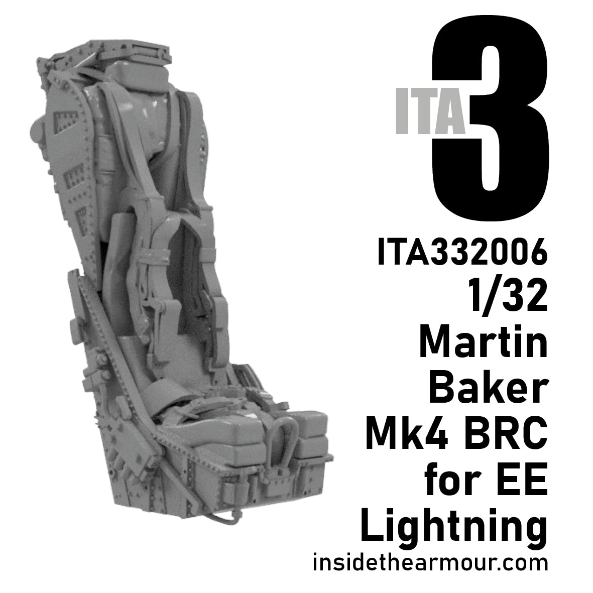 Inside the Armour ITA332006 1:32 Martin Baker Mk.4BRC BAC/EE Lightning F.1A/F.3 F.2A/F.6
