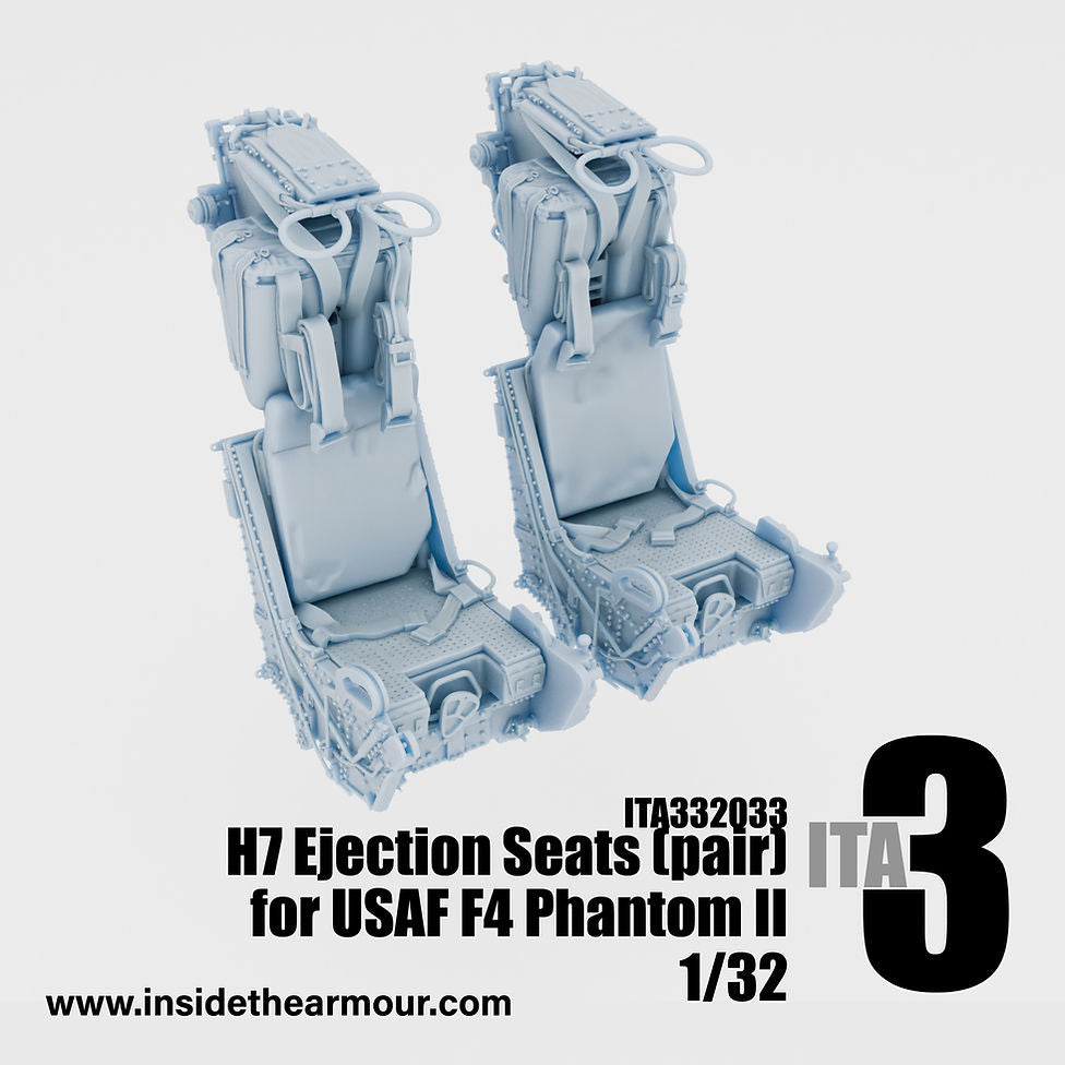 Inside the Armour ITA332033 1:32 H7 Seats for USAF McDonnell Phantoms paired seats (2 seats per set)
