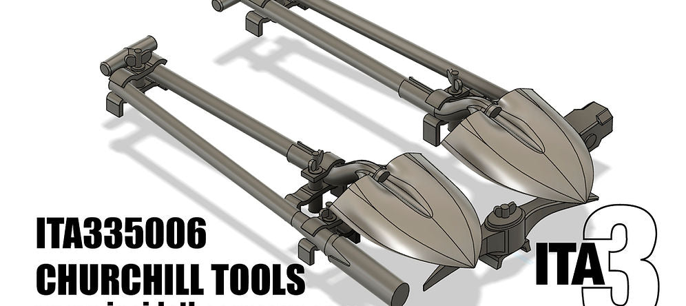 Inside the Armour ITA335006 1:35 Churchill Deck Tools