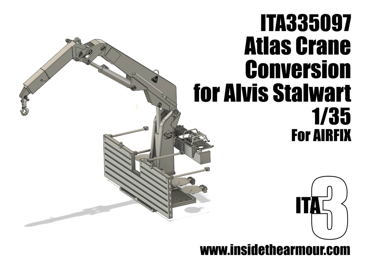 Inside the Armour ITA335097 1:35 Alvis FV622 STALWART Atlas Crane Conversion.
