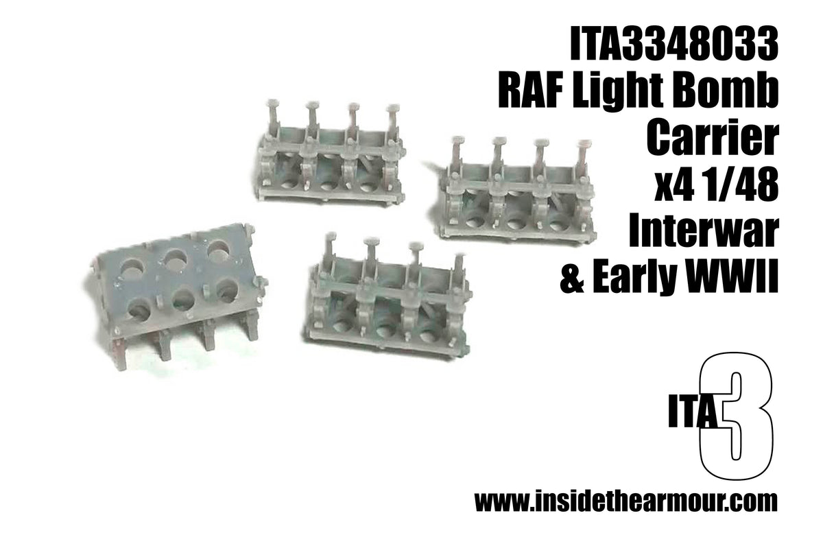 Inside the Armour ITA348033 1:48 RAF Light Bomb Carrier x 4 interwar.WW2