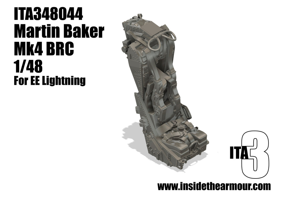 Inside the Armour ITA348044 1:48 Martin Baker Mk4 BRC for the Airfix BAC/EE Lightning