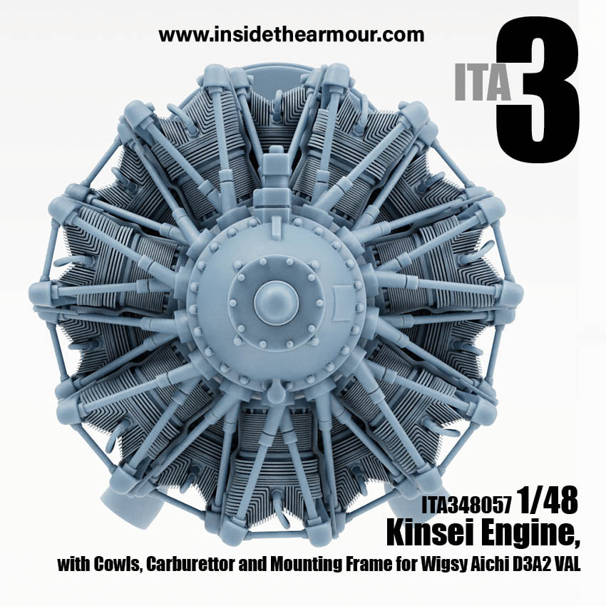 Inside the Armour ITA348057 1:48 Kinsei Engine for Wingsy Val