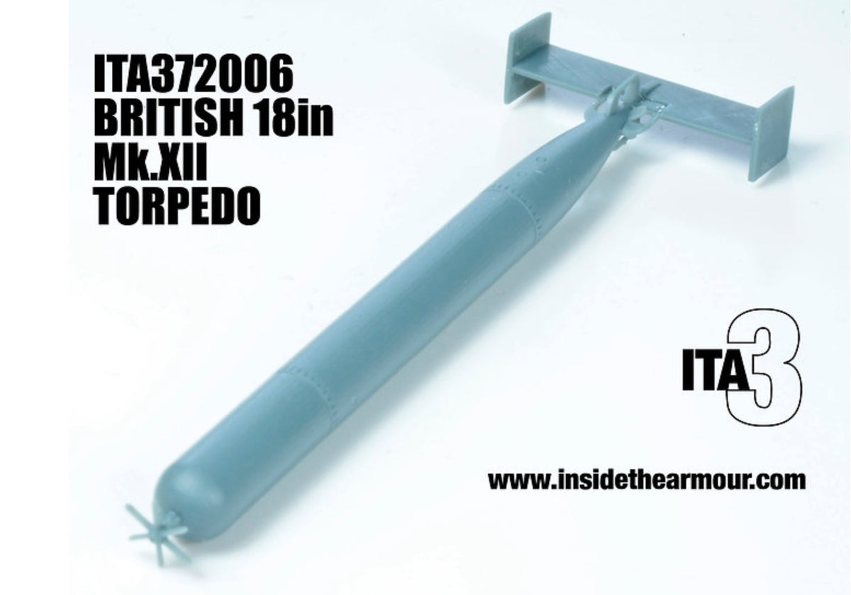 Inside the Armour ITA372006 1:72 British MkXII 18 in Torpedo.