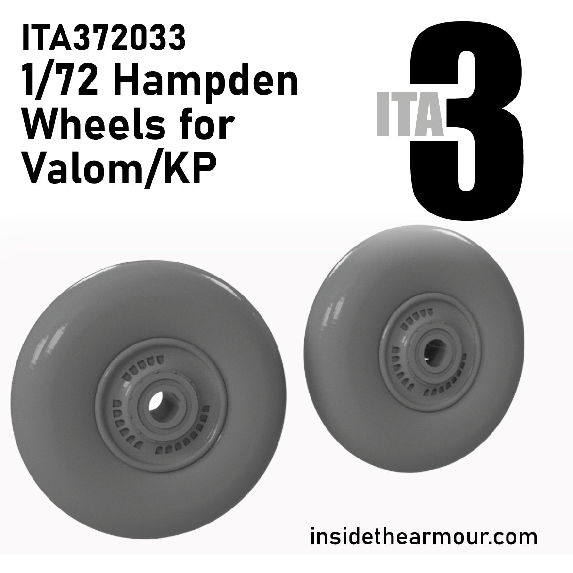 Inside the Armour ITA372033 1:72 Weighted Wheels for Handley-Page Hampden
