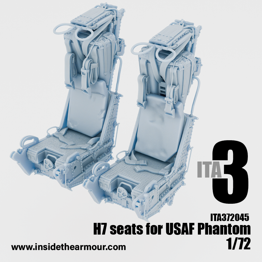 Inside the Armour ITA372045 1:72 USAF H7 Seats for Phantom