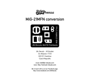 JBr Decals 84405 1:144 Mikoyan MiG-21MFN conversion P/E fret with Antennae