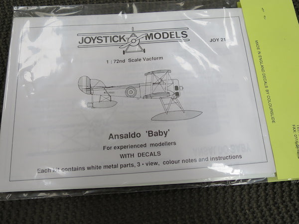 Joystick 21 1:72 Ansaldo Baby Floatplane