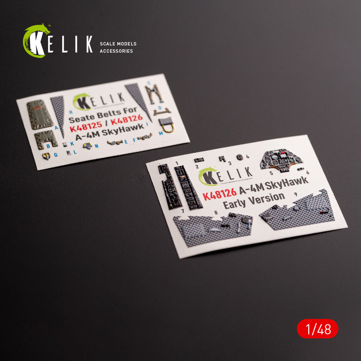 Kelik K48126 1:48 Douglas A-4M Early production- interior 3D-decals