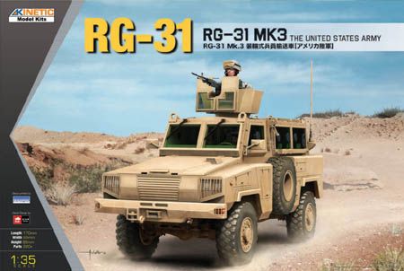 Kinetic Model Kits K61012 1:35 RG-31 MK3 (U.S. ARMY)