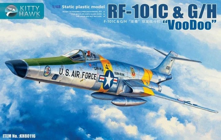 Kitty Hawk Models KH80116 1:48 McDonnell RF-101C and G/H Voodoo