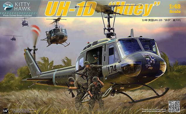 Kitty Hawk Models KH80154 1:48 Bell UH-1D 'Huey'