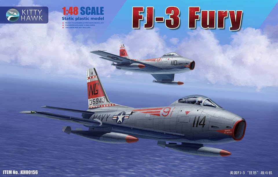 Kitty Hawk Models KH80156 1:48 North-American FJ-3 Fury