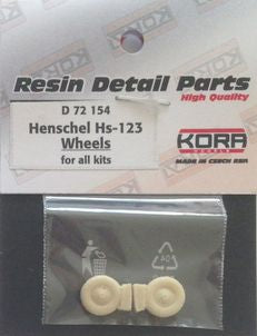 Kora D72154 1:72 Wheels for Henschel Hs-123