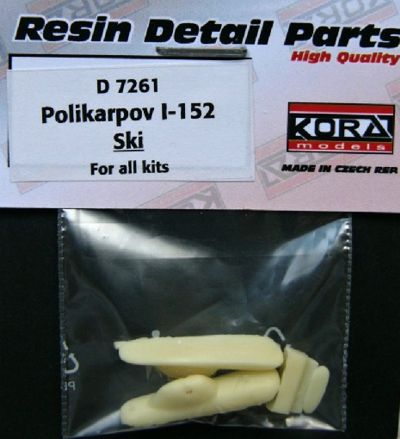 Kora D7261 1:72 Skis for Polikarpov I-15bis