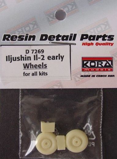 Kora D7269 1:72 Wheels for Ilyushin IL-2 early