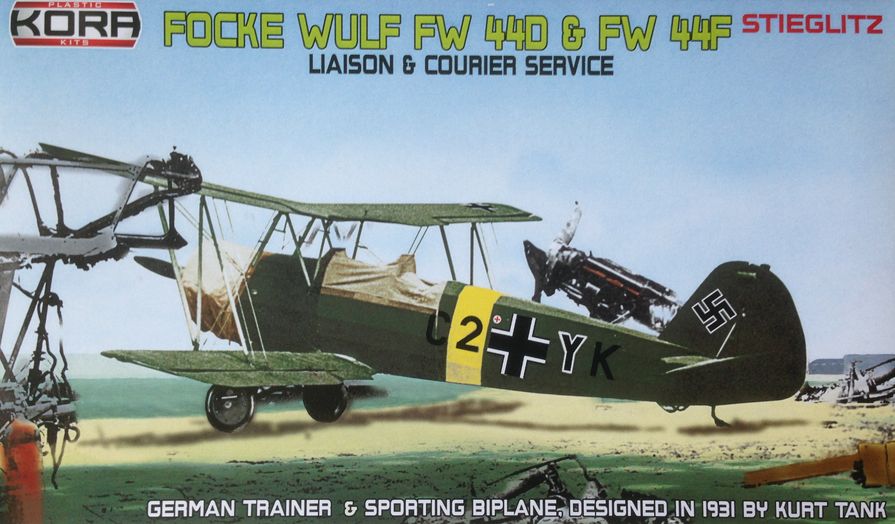Kora K72049 1:72 Focke-Wulf Fw-44D/Focke-Wulf Fw-44F Liaison&Courier Service