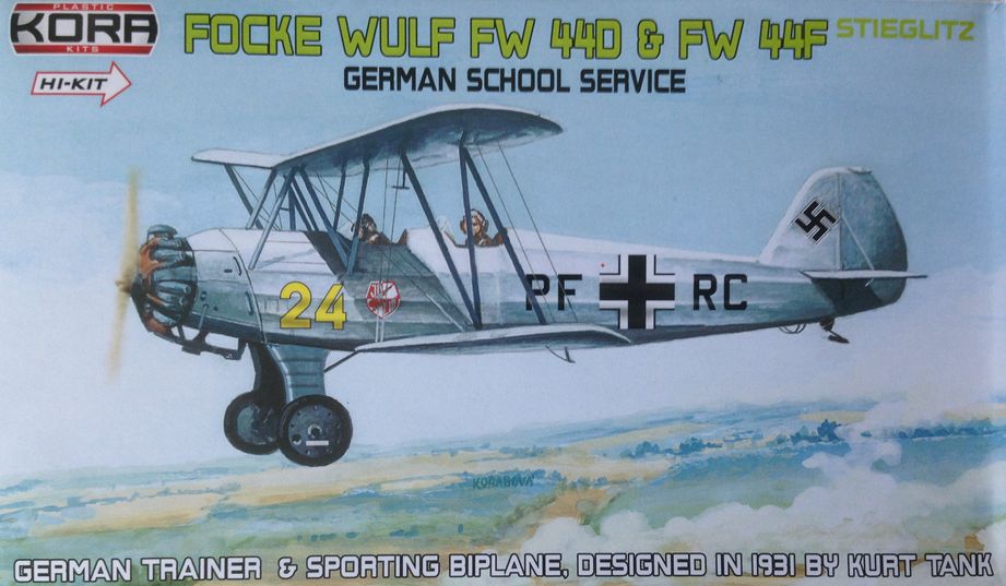 Kora K72050 1:72 Focke-Wulf Fw-44D/Focke-Wulf Fw-44F German School Service (HI-kits)