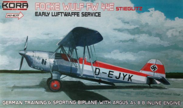 Kora K72070 1:72 Focke-Wulf Fw-44E Steiglitz Early Luftwaffe Service