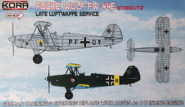 Kora K72074 1:72 Focke-Wulf Fw-44E Steiglitz Late Luftwaffe Service