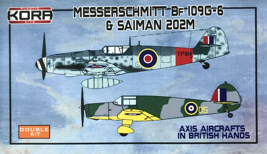Kora K72095 1:72 Messerschmitt BF-109G-6 and Saiman 202M in British Hands - Double Kit.