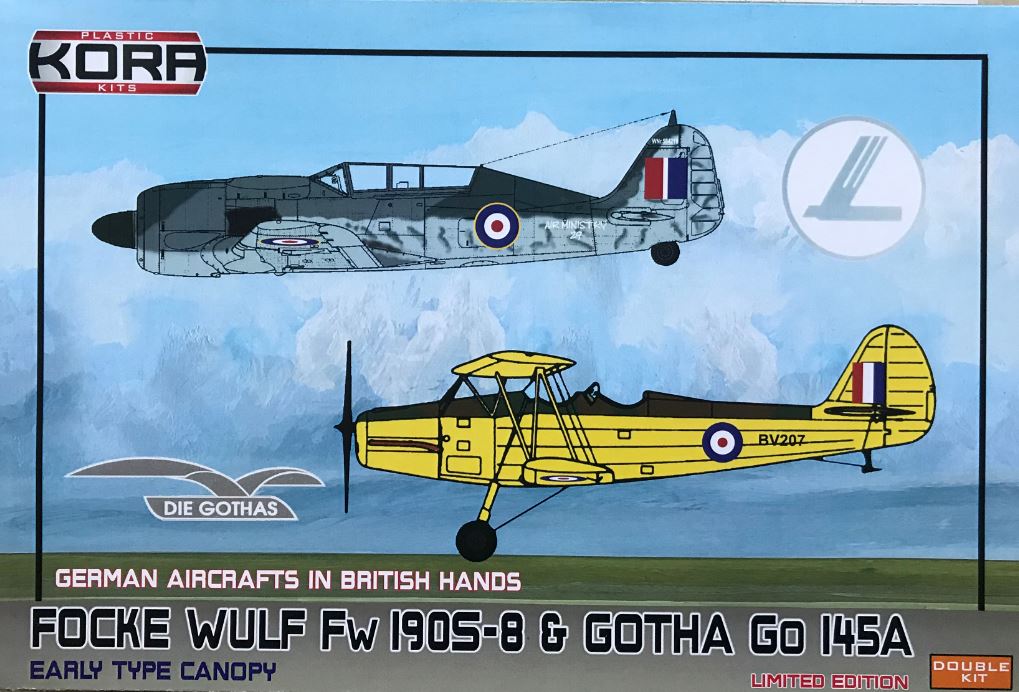 Kora K72099 1:72 Focke-Wulf Fw-190S-8 and Gotha Go-145A-1 (2 in 1)