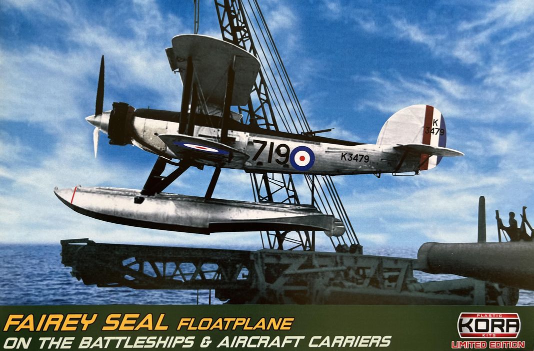 Kora K72175 1:72 Fairey Seal Floatplane on the battleship & air. carriers