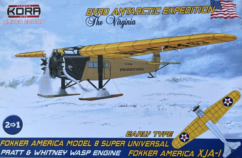 Kora K72193 1:72 Fokker America Model 8 Super (Byrd Exped)