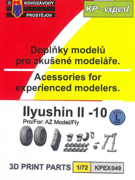 Kovozavody Prostejov KPEX049 1:72 Ilyushin IL-10 3D parts