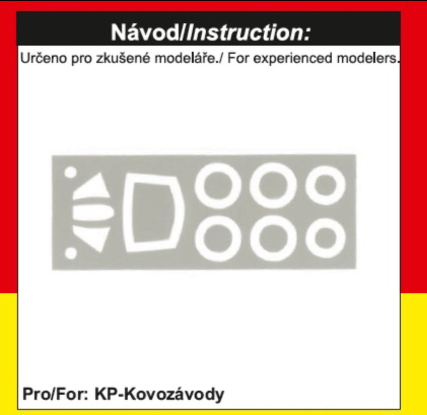Kovozavody Prostejov EX7253 1:72 Shengdu F-7 wheels and canopy frame paint mask