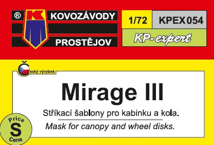 Kovozavody Prostejov KPEX054 1:72 Dassault Mirage III