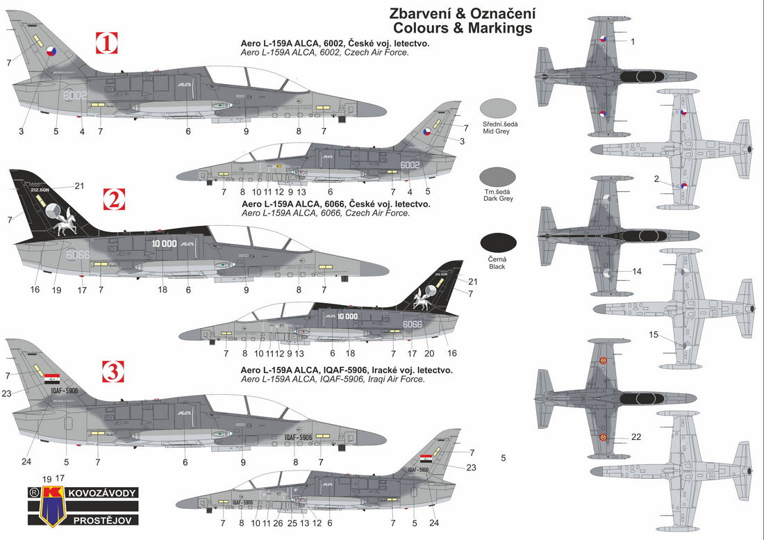 Kovozavody Prostejov KPH7214 1:72 Aero L-159A Alca re-release, Hi-tech edition