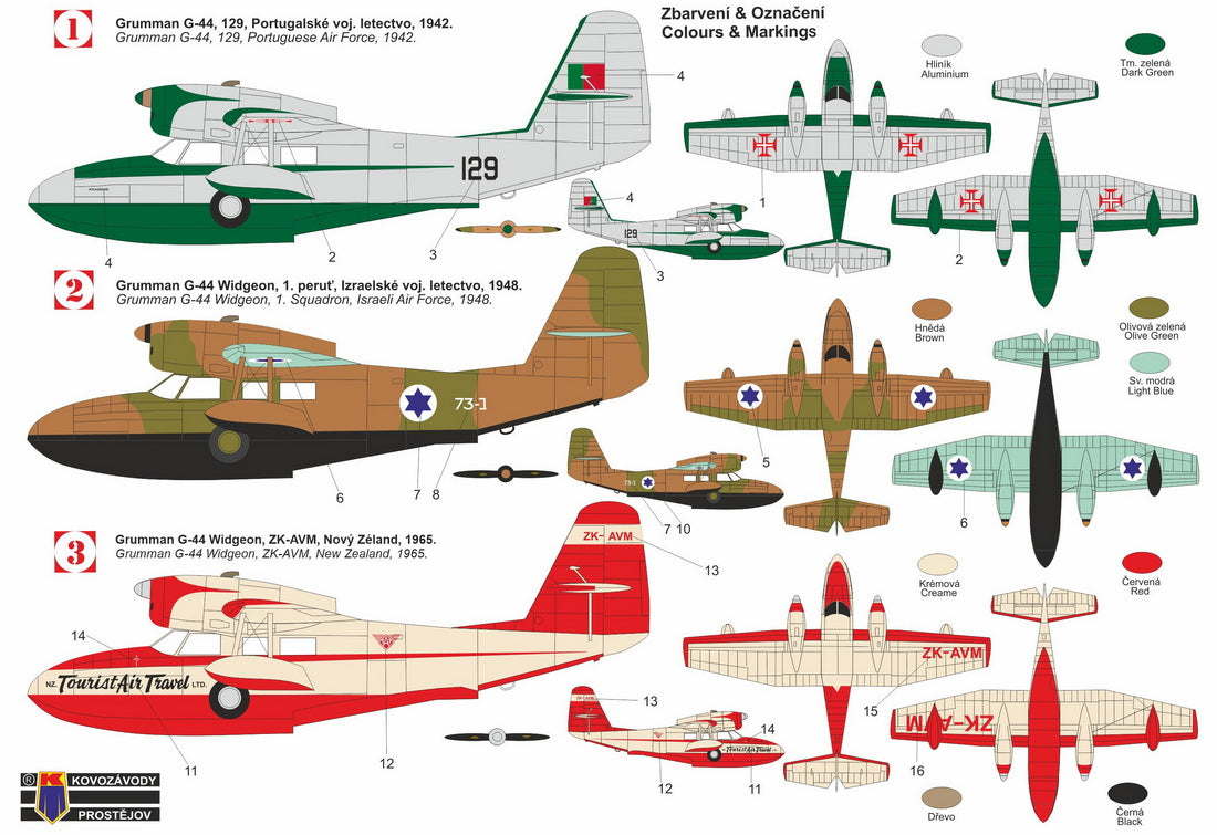 Kovozavody Prostejov KPH7232 1:72 Grumman G-44 'Widgeon' flying boat