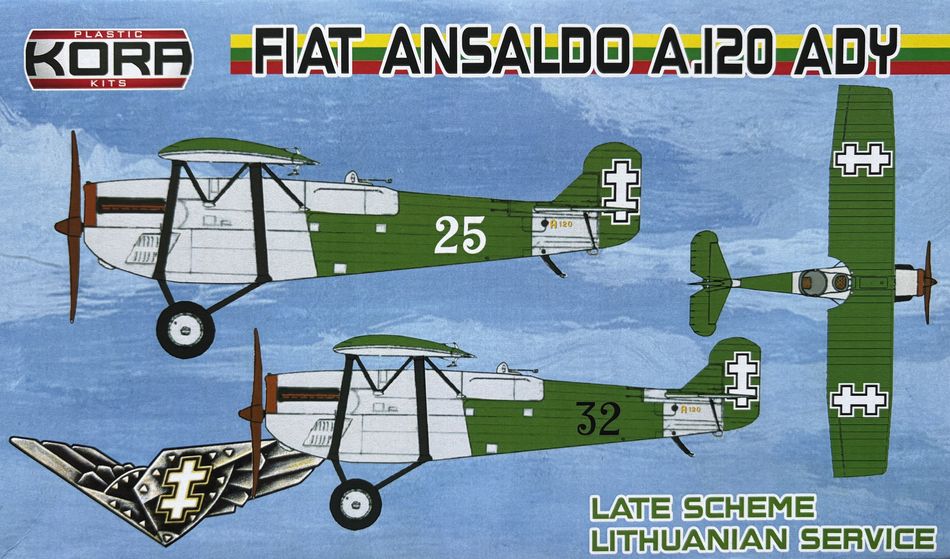 Kora K72218 1:72 Ansaldo A.120 ADY Lithuanian service late scheme