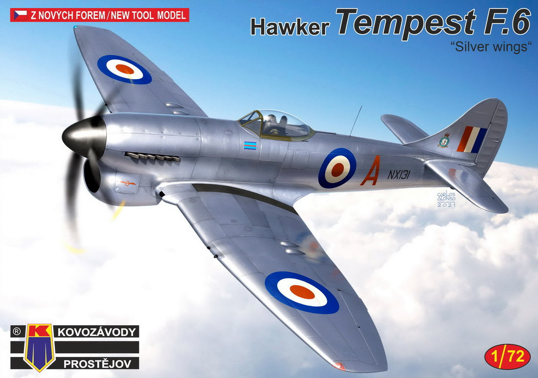 Kovozavody Prostejov 72224 1:72 Hawker Tempest F.6 Silver wings