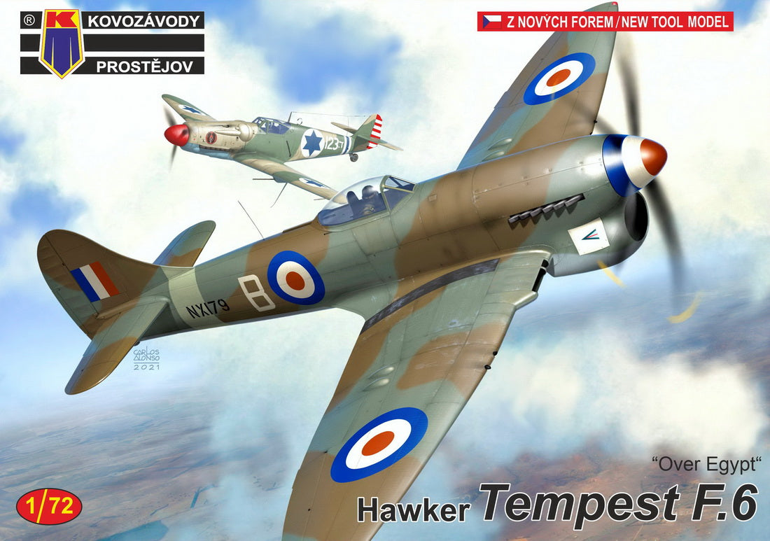 Kovozavody Prostejov 72225 1:72 Hawker Tempest F.6 Over Egypt