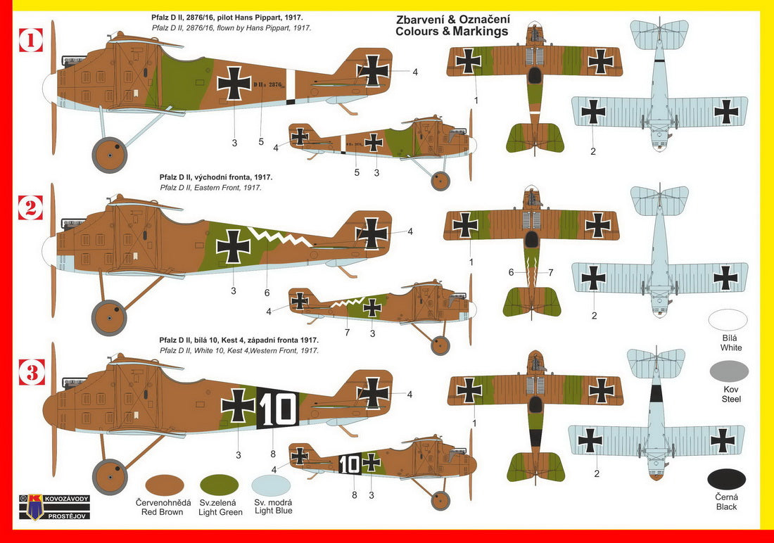 Kovozavody Prostejov 72272 1:72 Pfalz D.II 'Haifisch'
